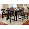 Furniture of America Dover II Table + 6 Side Chairs