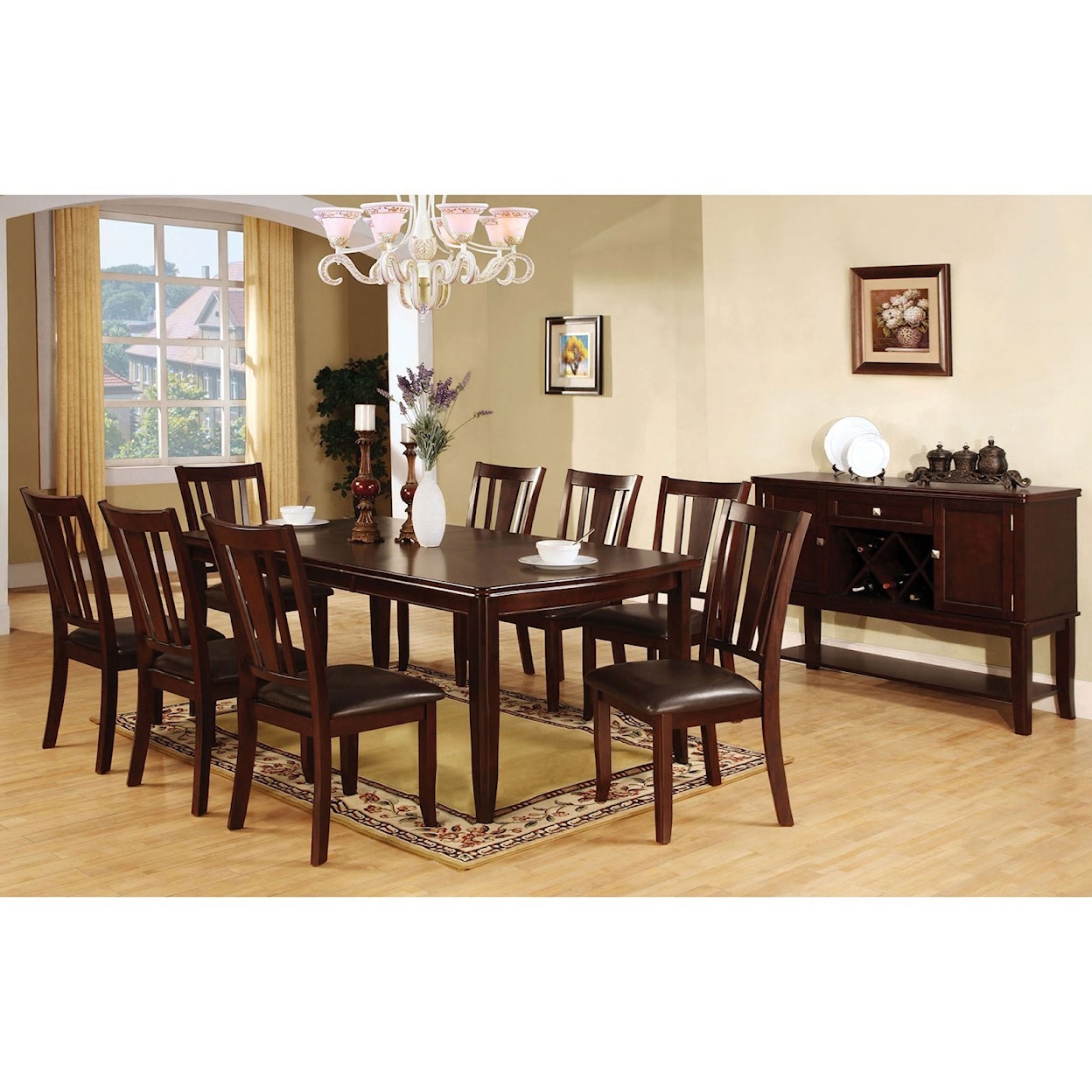 Furniture of America Edgewood Set of Two Side Chairs