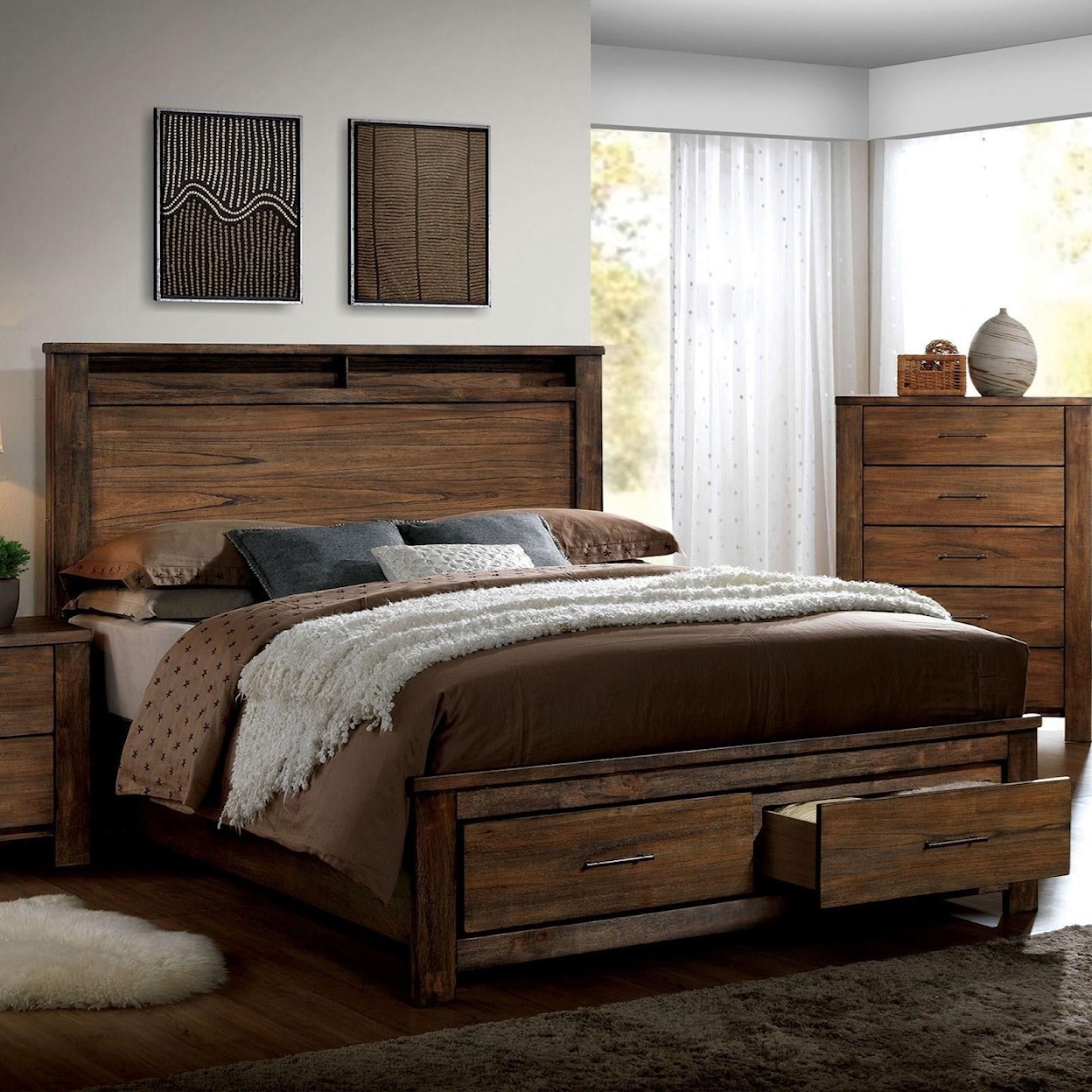 Furniture of America Elkton King Bed