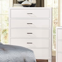 Contemporary Five Drawer Chest
