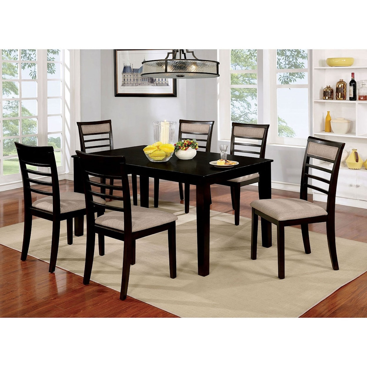 FUSA Fafnir 7 Piece Table and Chair Set