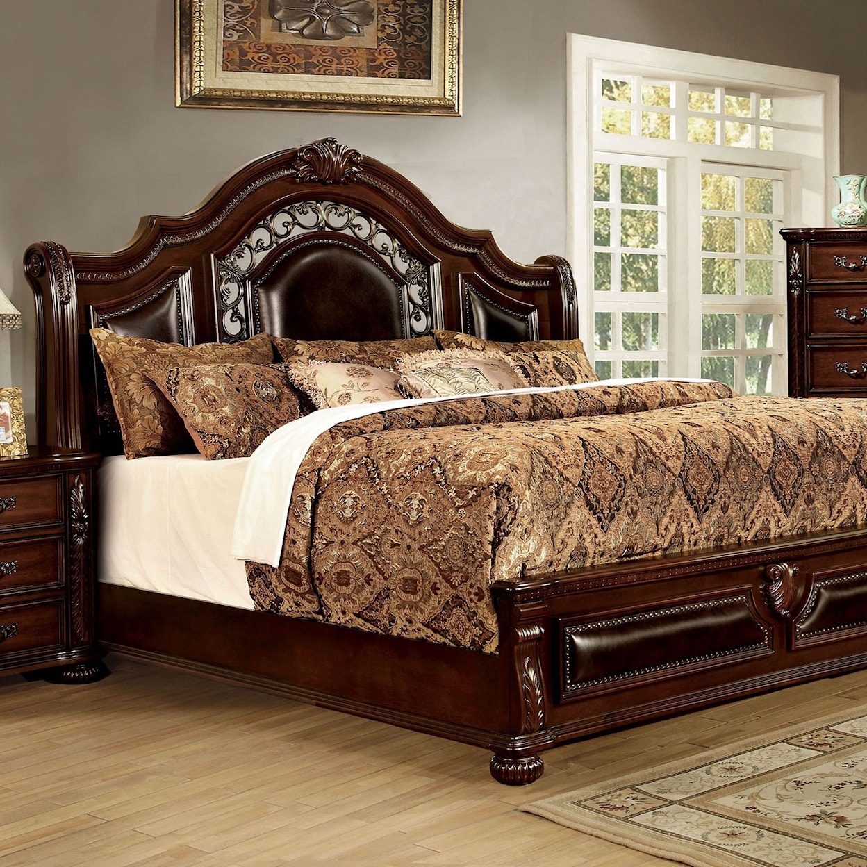 FUSA Flandreau Queen Panel Bed