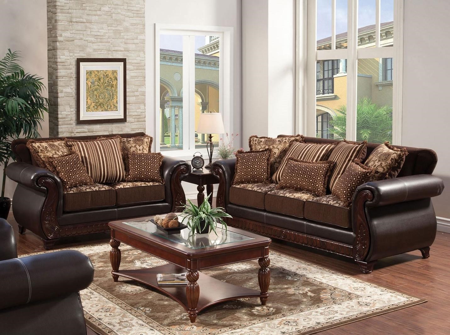 Franklin SM6107N2PC Sofa and Love Seat Household Furniture