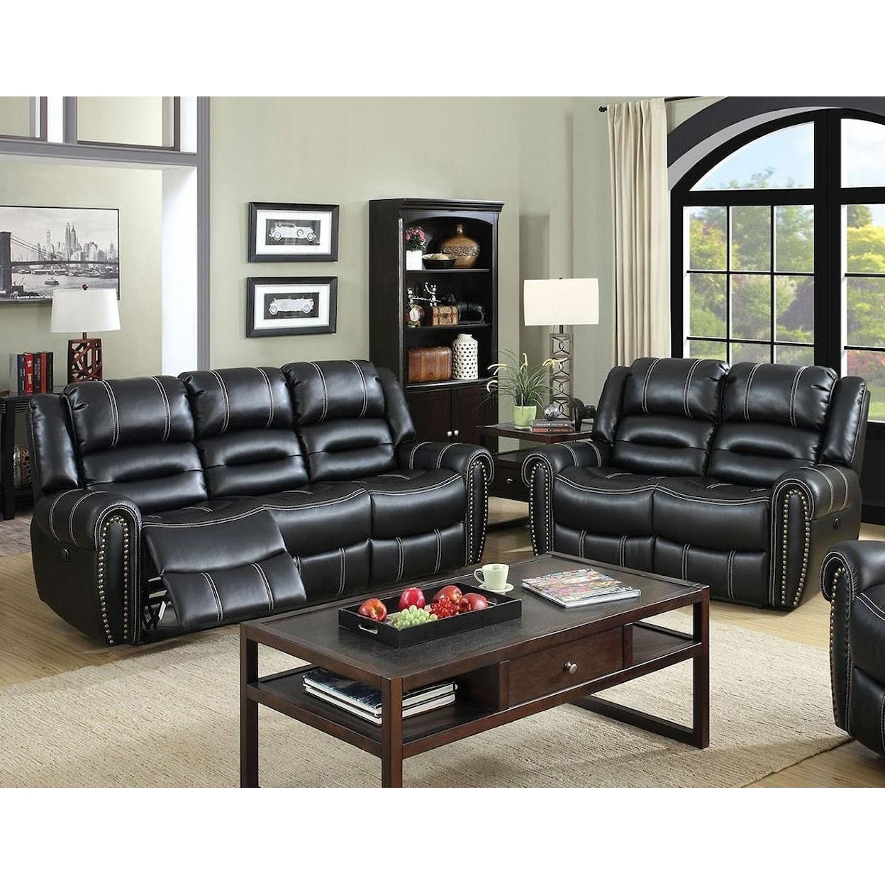 Furniture of America Frederick Reclining Living Room Group