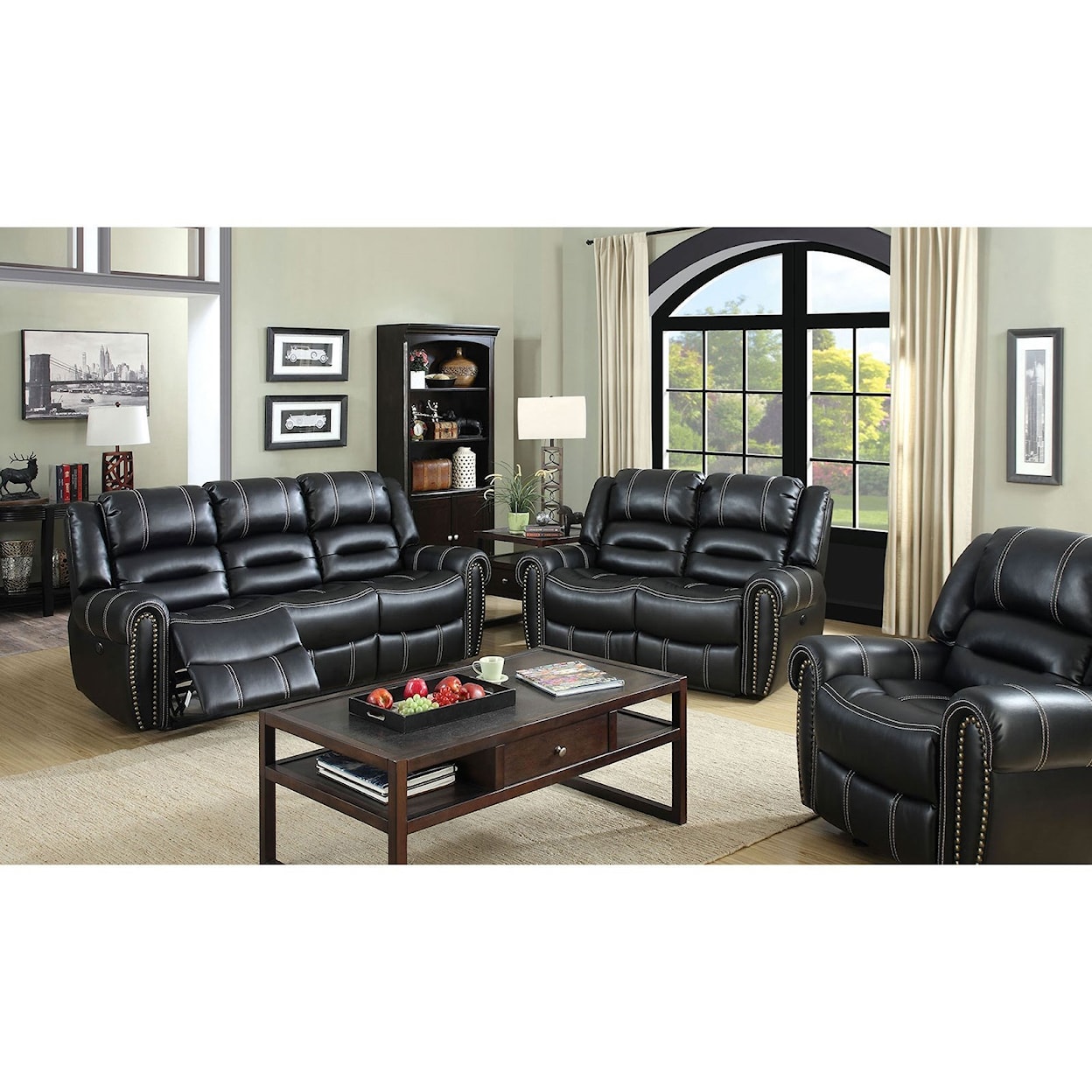 Furniture of America Frederick Reclining Living Room Group