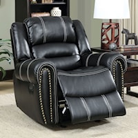 Reclining Chair with Nailhead Trim