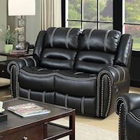 Reclining Loveseat with Nailhead Trim