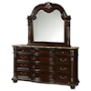 Furniture of America Fromberg Dresser and Mirror Set