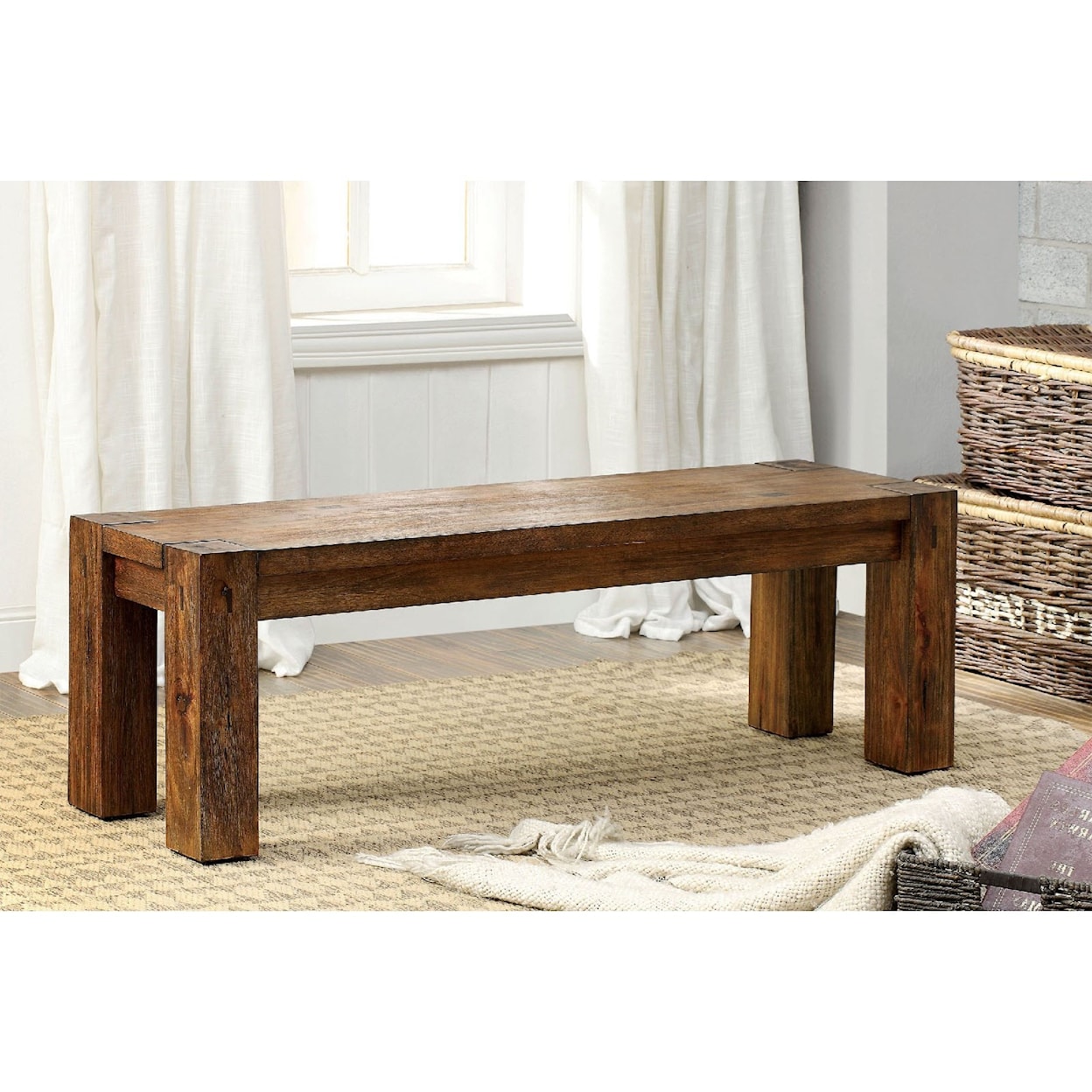Furniture of America Frontier Bench