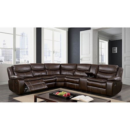 Reclining Sectional w/ Console