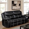 Furniture of America - FOA Pollux Loveseat w/ 2 Recliners