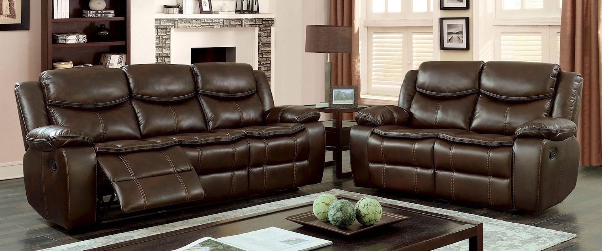 Reclining Sofa and Loveseat