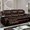 Furniture of America Pollux Sofa w/ 2 Recliners