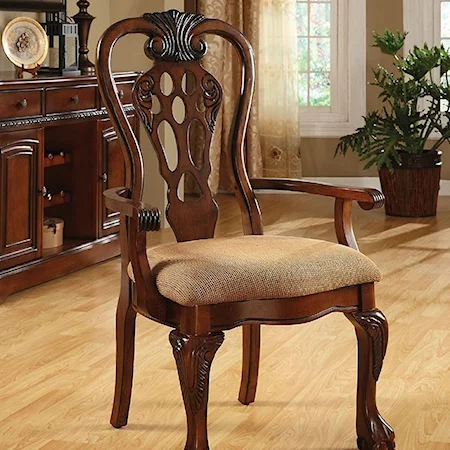 2 Pack of Traditional Arm Chairs