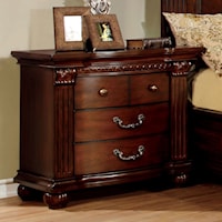 Traditional Nightstand with 2 Drawers