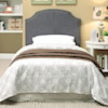 FUSA Hasselt Twin Gray Headboard