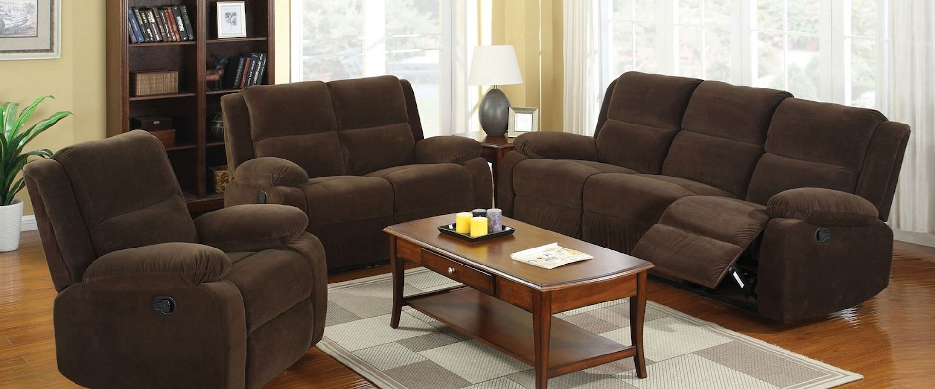 3 Piece Reclining Living Room Set