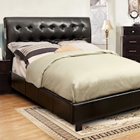 Contemporary Full Platform Bed with Bluetooth Speakers