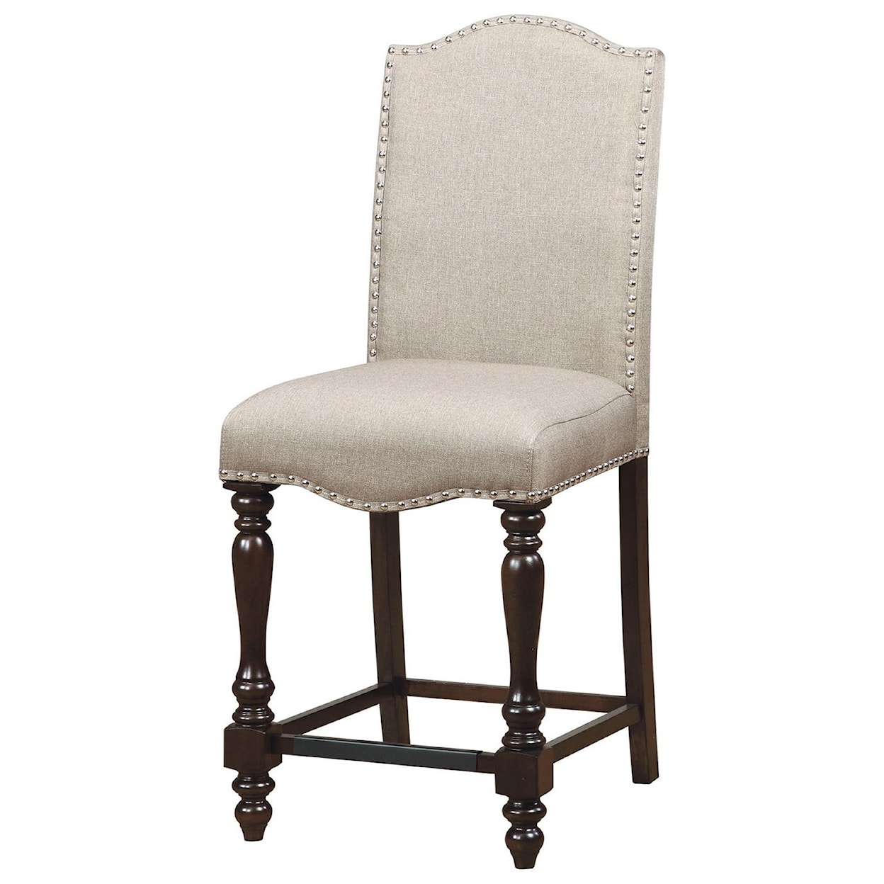 Furniture of America - FOA Hurdsfield Set of 2 Counter Height Chairs