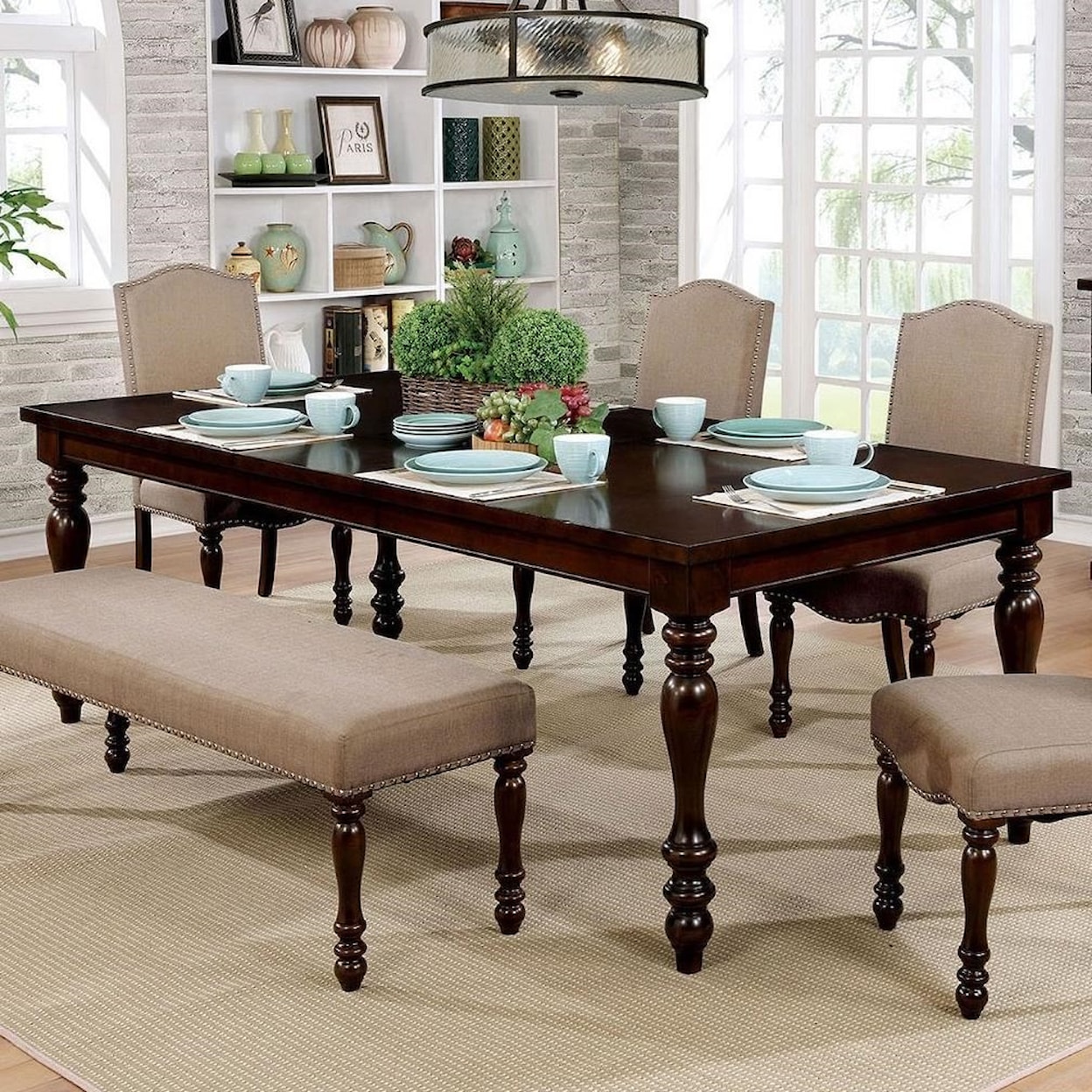 Furniture of America Hurdsfield Dining Table