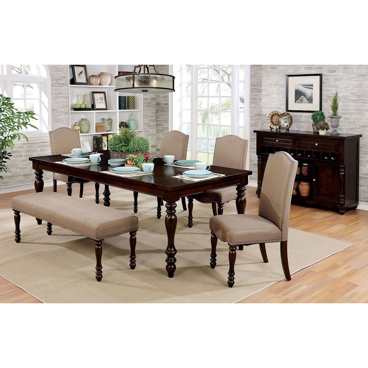 Furniture of America - FOA Hurdsfield Dining Table