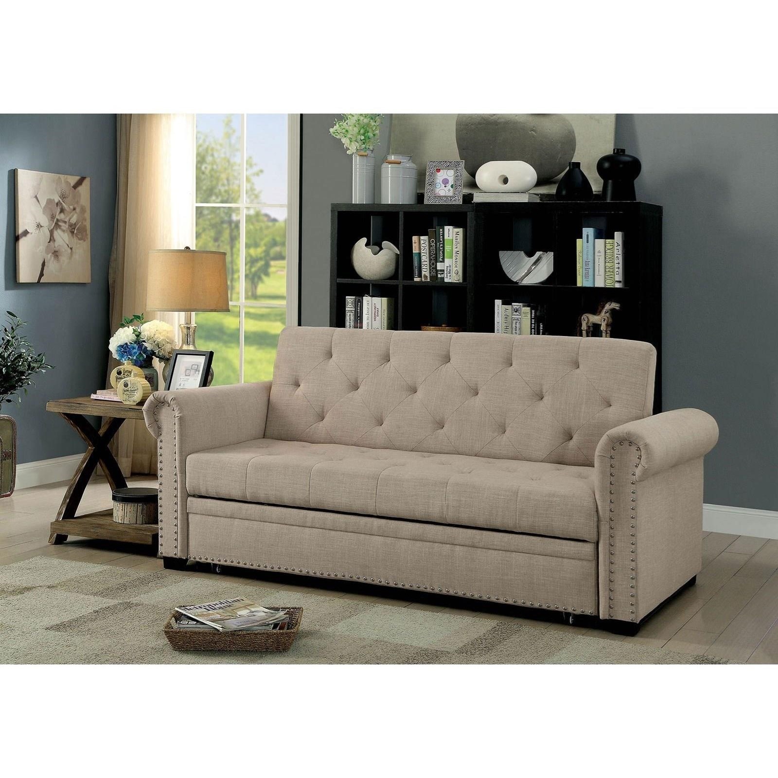 Nettie futon sofa by clearance furniture of america cm2605