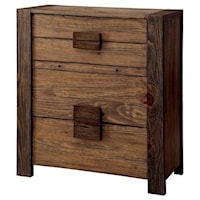 Rustic Chest with Pull Out Desk Shelf
