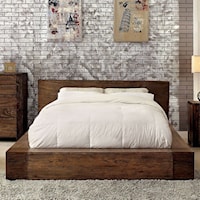 Rustic Queen Platform Bed