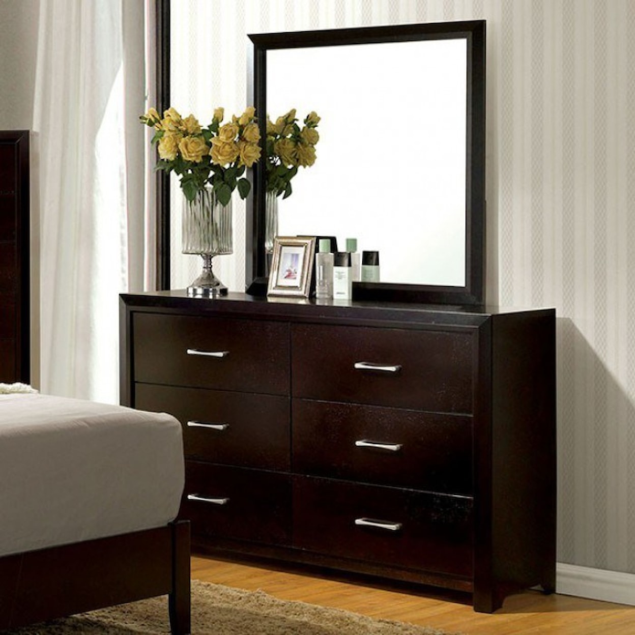 Furniture of America Janine Dresser and Mirror