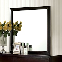 Transitional Mirror with Square Frame
