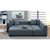 Furniture of America Jaylene Sectional and Ottoman Set