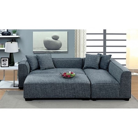 Sectional and Ottoman Set