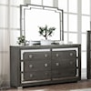 Furniture of America Jeanine Dresser and Mirror Combination