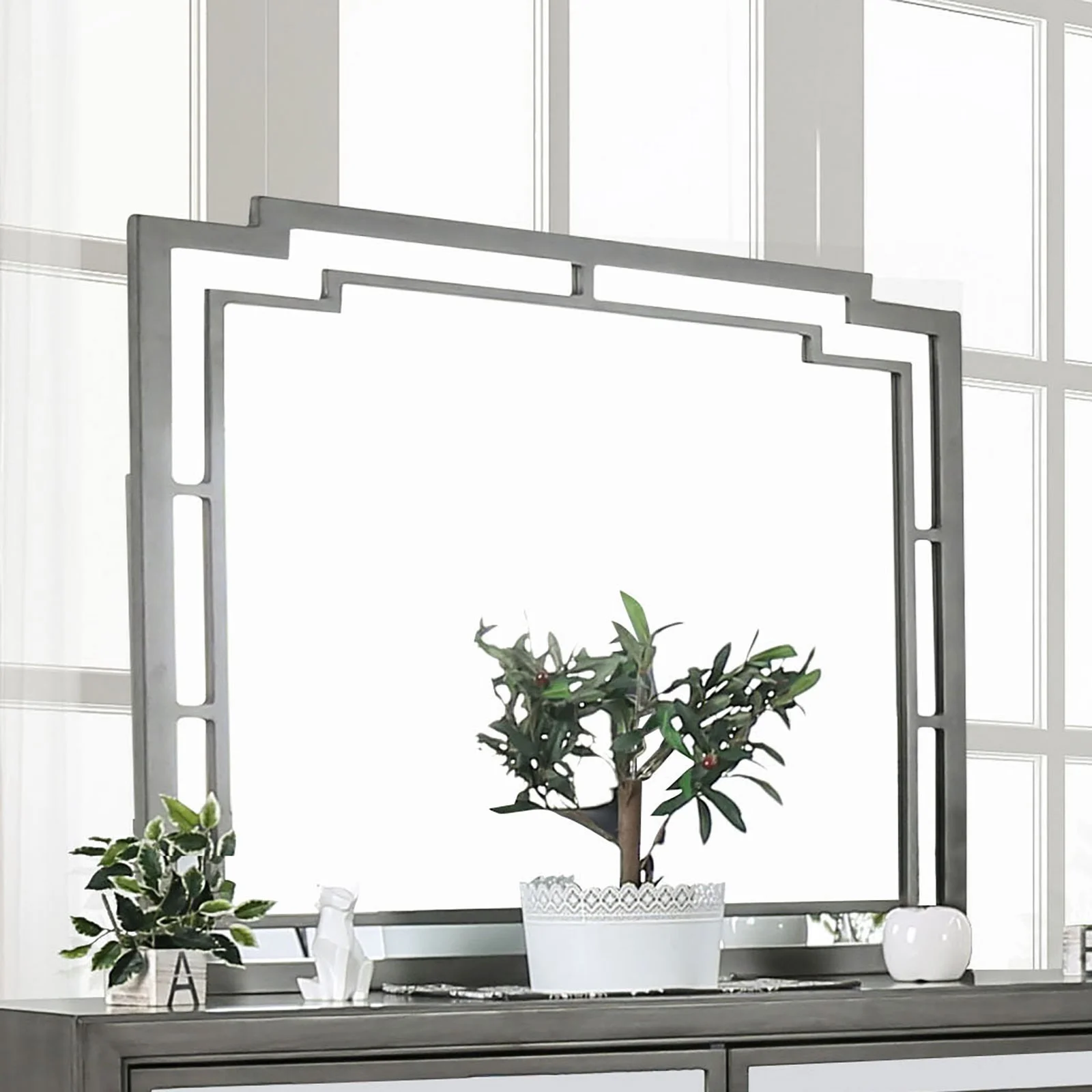 Furniture of America Jeanine CM7534M Contemporary Mirror Furniture