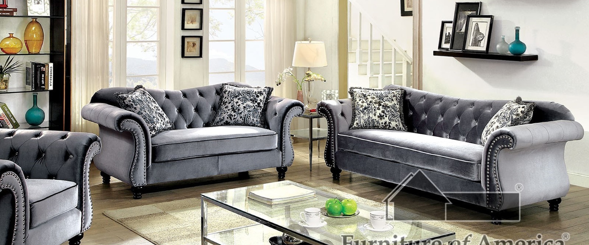 Three Piece Stationary Living Room Group