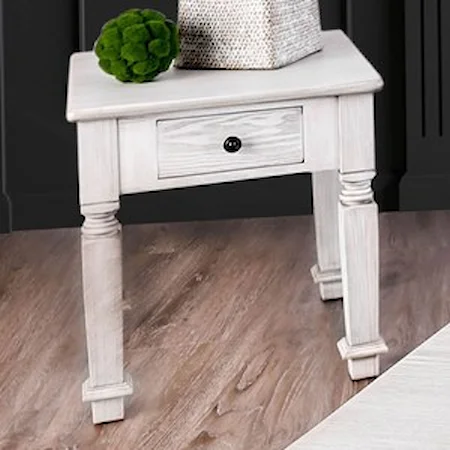 Relaxed Vintage End Table