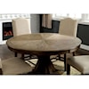 Furniture of America Julia Round Table + 4 Side Chairs