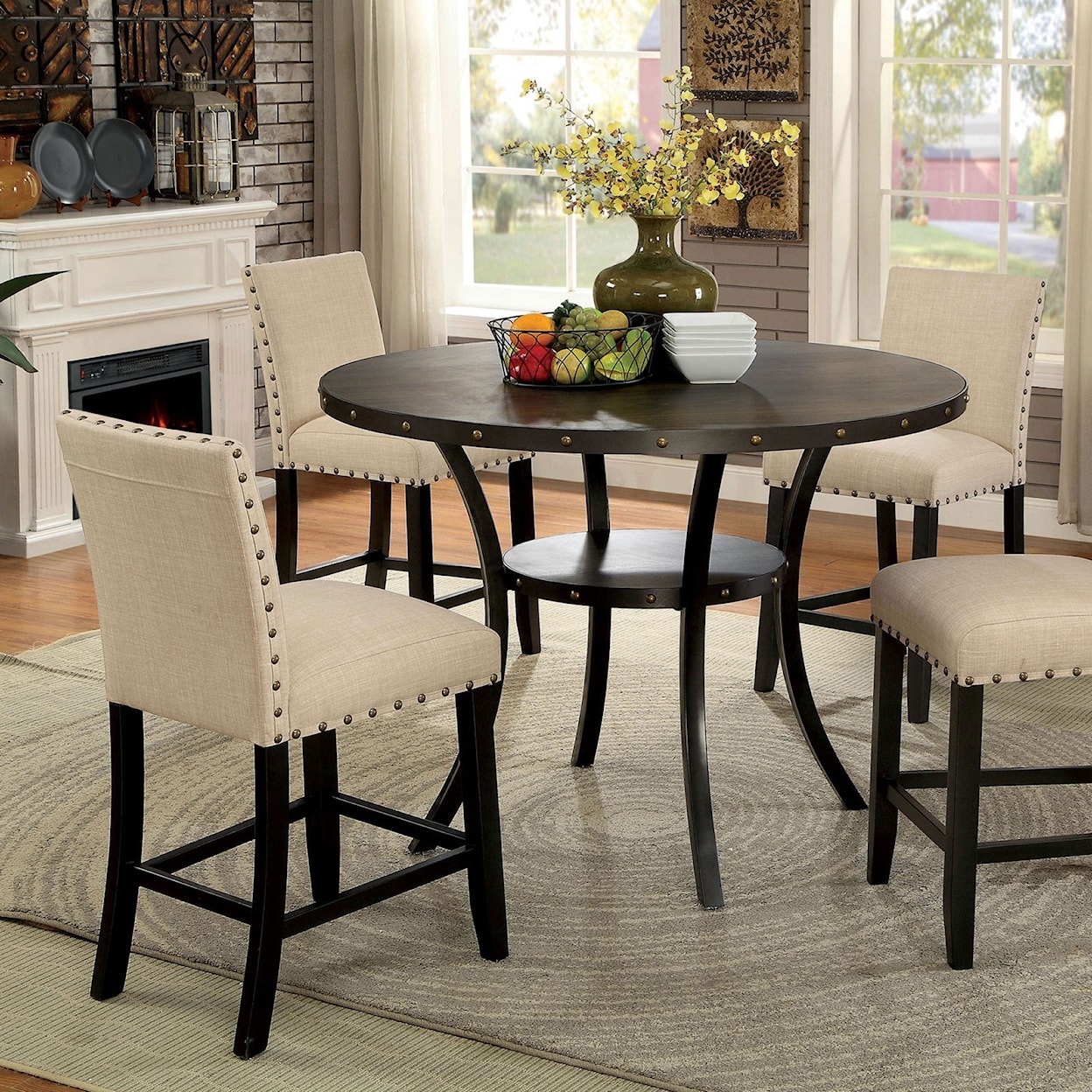 Furniture of America - FOA Kaitlin Round Counter Height Table