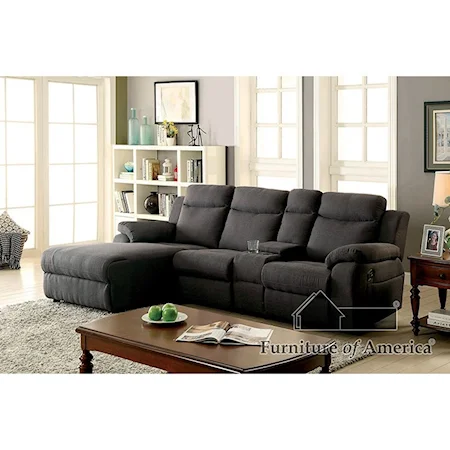 Sectional with Storage Console and Chaise