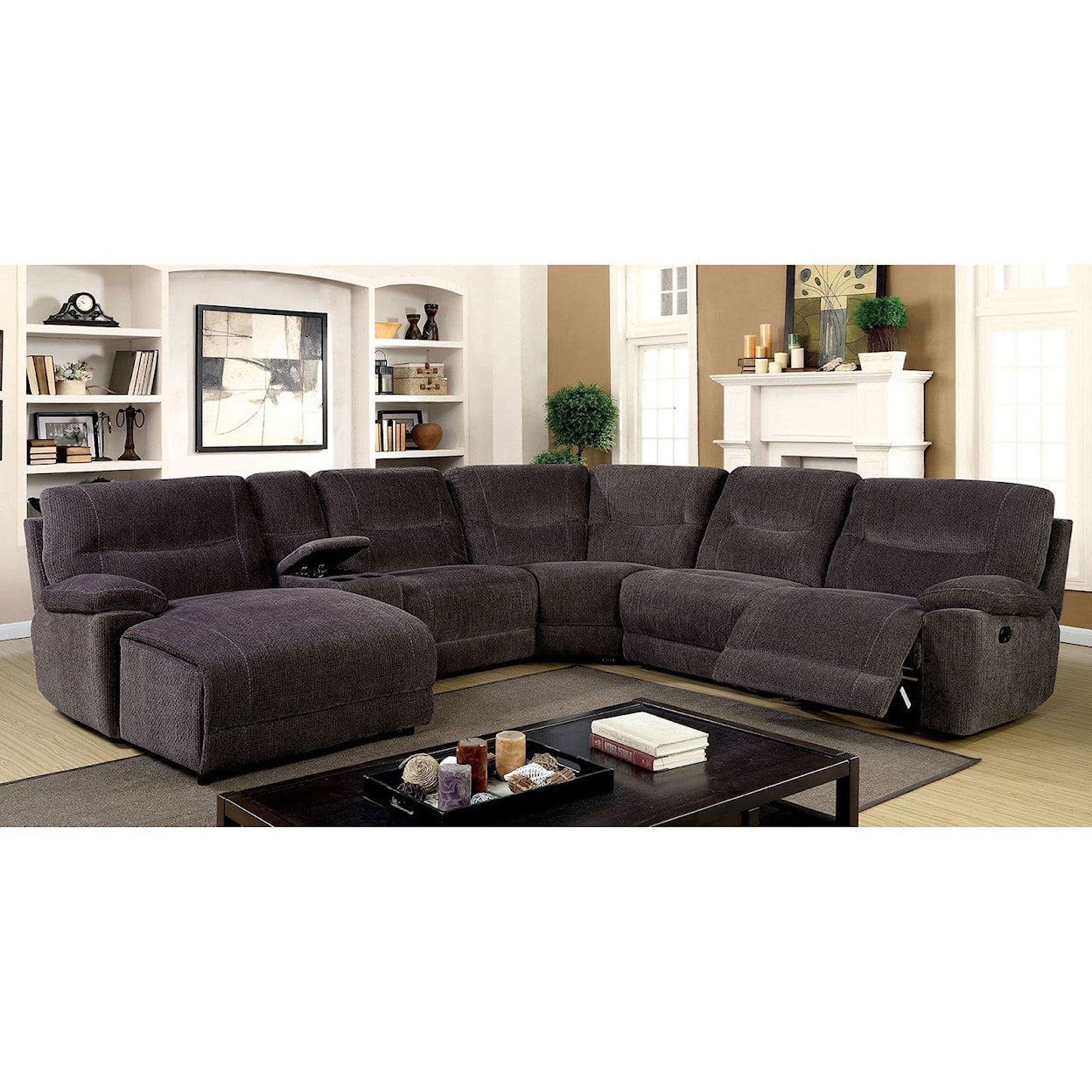 Furniture of America - FOA Karlee II Sectional with Console
