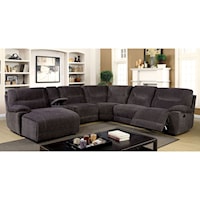 Transitional Sectional with Console