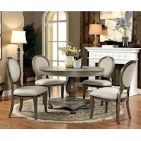 Transitional 5-Piece Dining Set