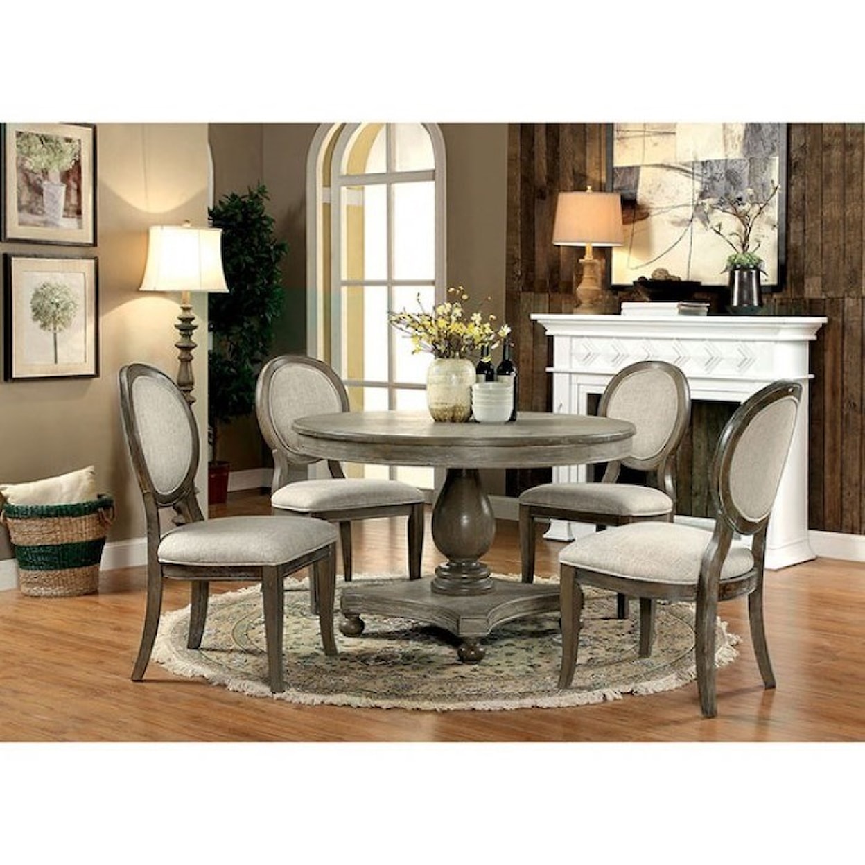 Furniture of America Kathryn Round Dining Table