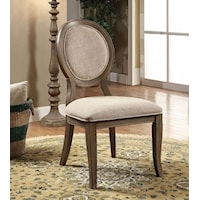 Transitional 2 Pack of Upholstered Side Chairs