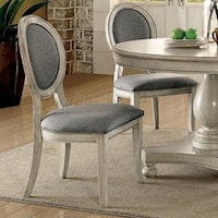 Transitional 2 Pack of Upholstered Side Chairs