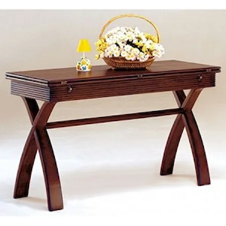 Traditional Console Table with Expandable Top