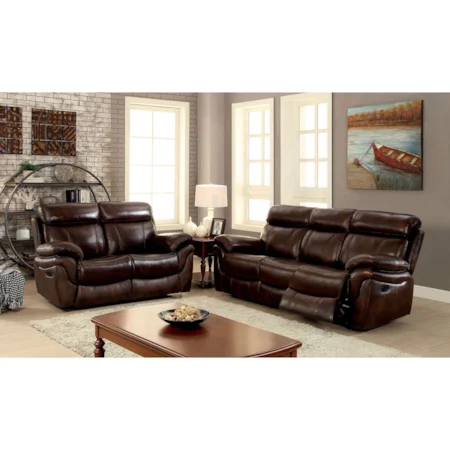 Three Piece Reclining Living Room Set - Sofa, Loveseat, Chair