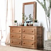 Furniture of America Lea Dresser and Mirror Set