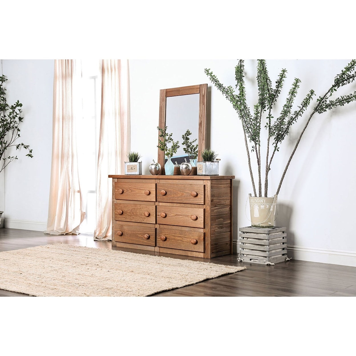 FUSA Lea 6-Drawer Dresser