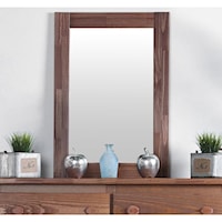 Rustic Solid Pine Vertical Mirror